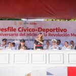 Conmemora Evelyn Salgado en Chilpancingo el 114 aniversario de la Revolución Mexicana con Desfile Cívico-Deportivo