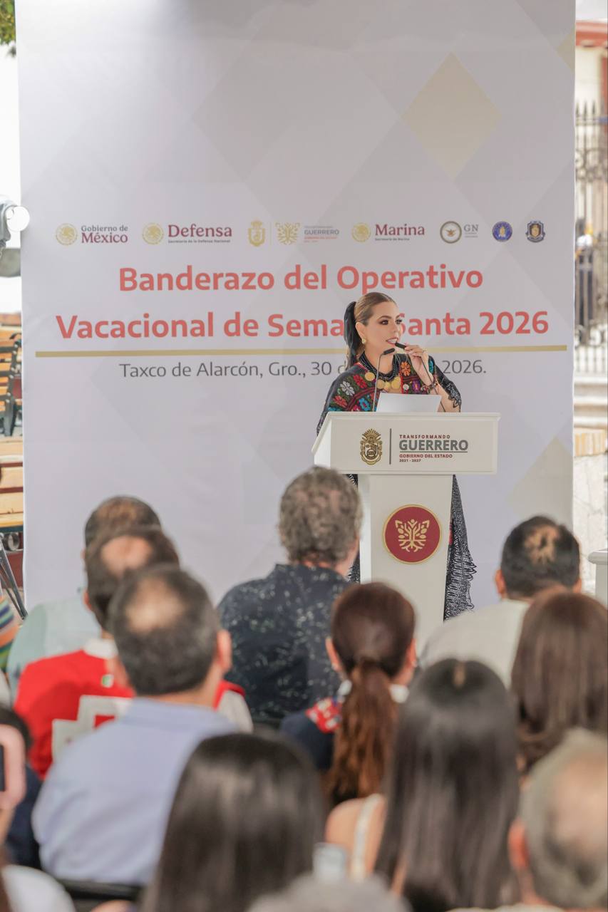 Evelyn Salgado pone en marcha Operativo Vacacional de Semana Santa 2026 en Taxco 