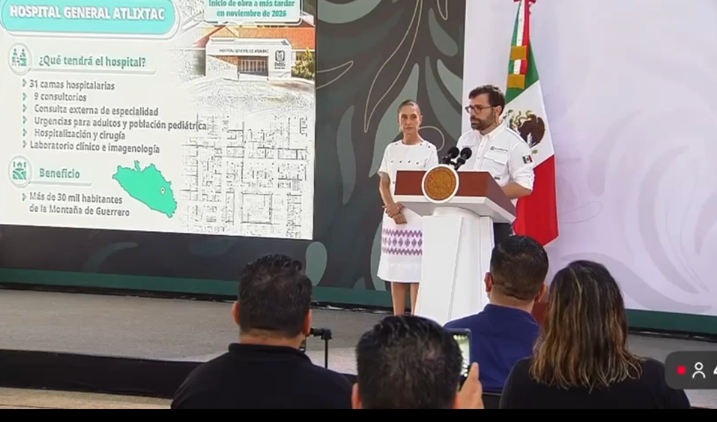 Anuncian construcción del nuevo Hospital IMSS-Bienestar en Atlixtac; atenderá una demanda histórica de la Montaña de Guerrero
