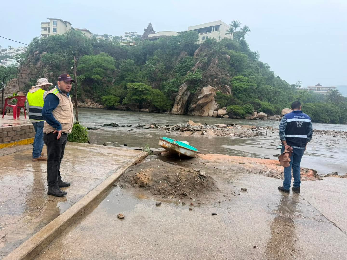 La CAPASEG refuerza supervisión de canales pluviales para prevenir inundaciones en Acapulco