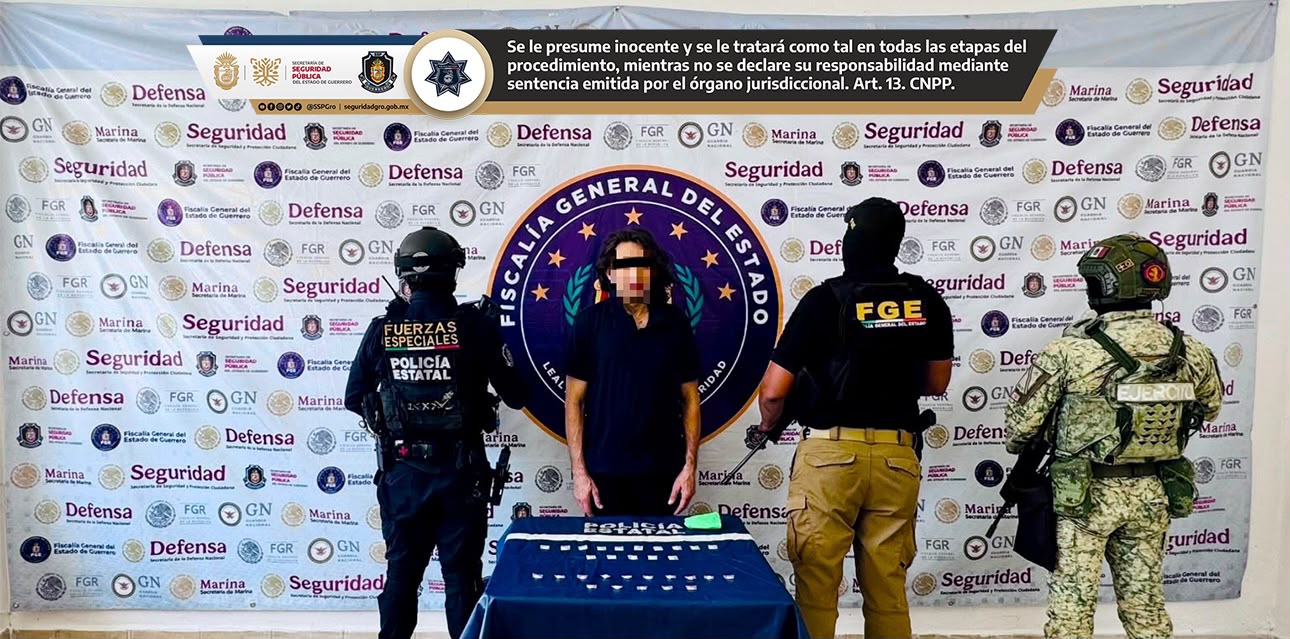 Detiene SSP Guerrero a dos personas durante acciones de seguridad en Chilpancingo