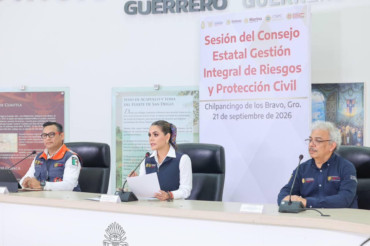 Evelyn Salgado refuerza prevención en Guerrero ante evolución del Huracán «Polo» 