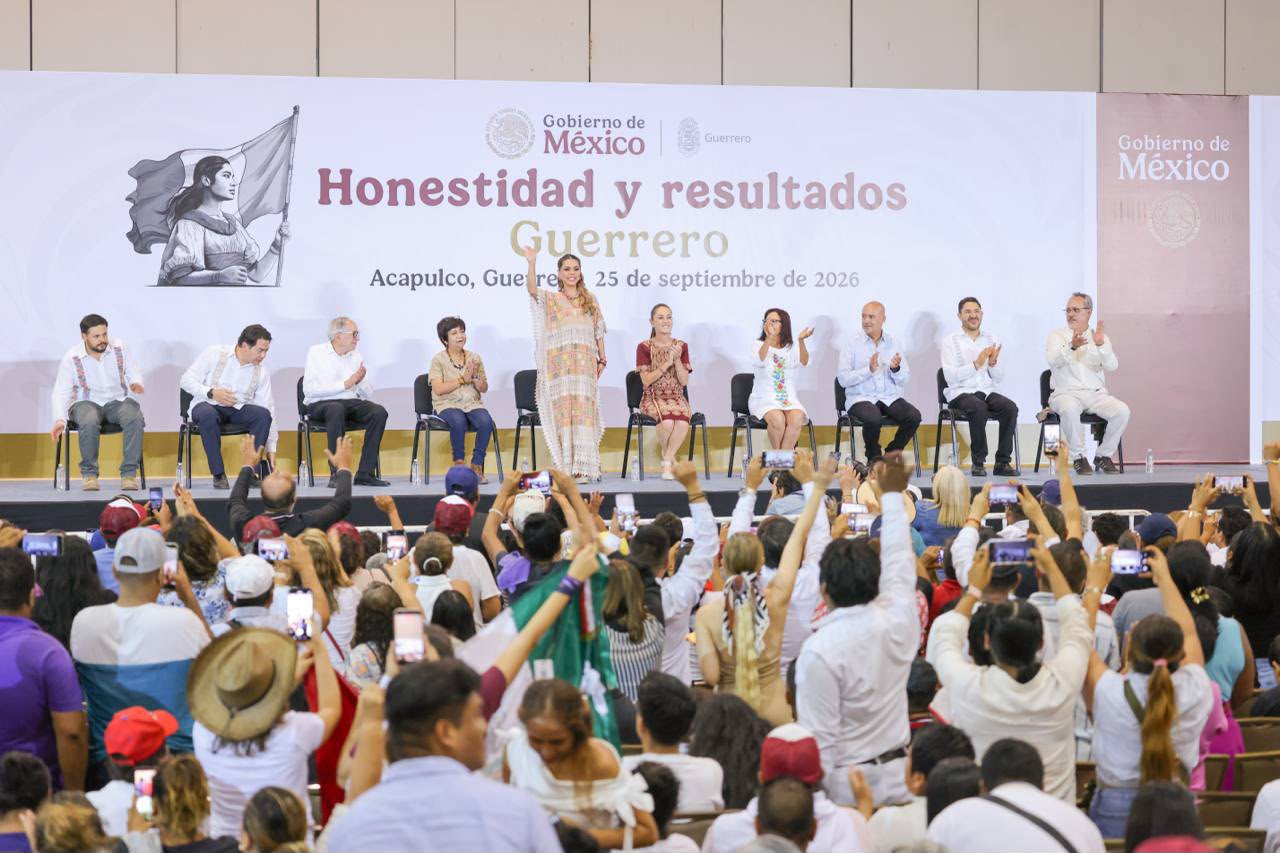 Agradece Evelyn Salgado a la Presidenta Claudia Sheinbaum, el impulso al desarrollo y trasformación de Guerrero