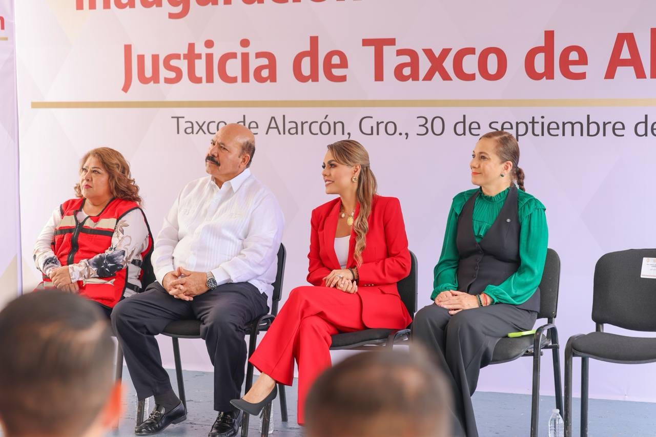 Evelyn Salgado y Ricardo Salinas inauguran el nuevo Centro Integral de Justicia en Taxco